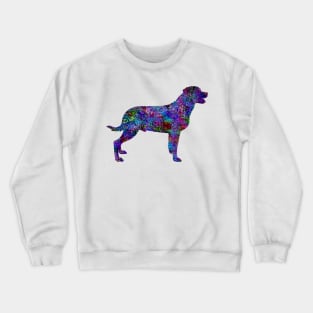 Glam Rainbow Metallic Dog Crewneck Sweatshirt